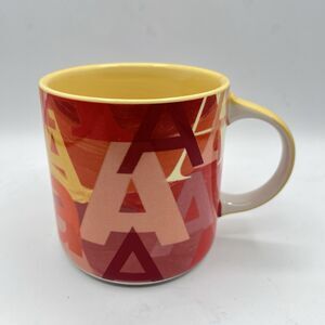 Anthropologie Multicolored Monogram “A” Coffee Tea Mug Cup